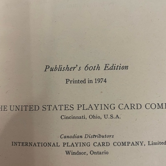 Vintage 1960’s Paperback Official Rules of Card Games 60th Edition - Picture 3 of 5